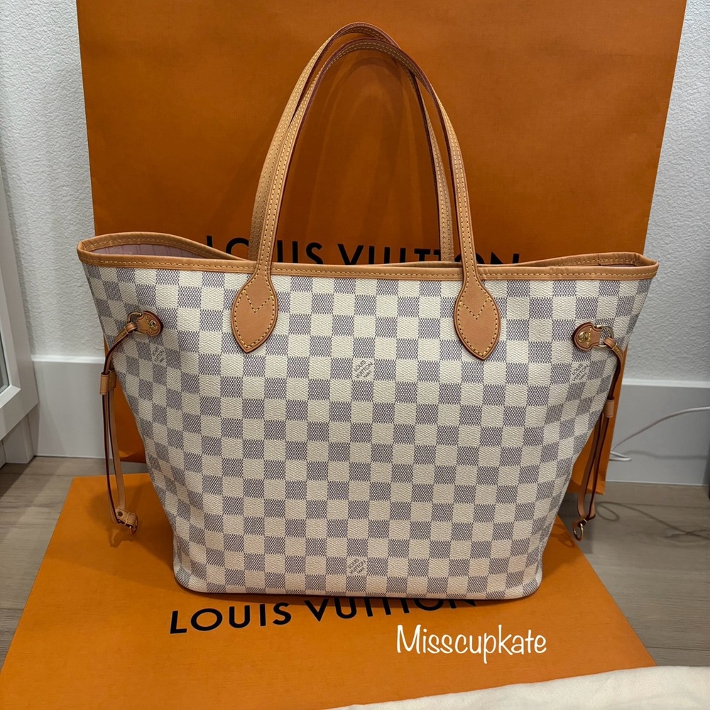 Authentic Louis Vuitton Azur ballerine neverfull mm